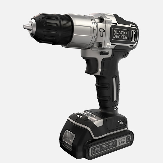 Black&Decker BDCHD18SC2K-QW Silver Li-ion 18V 1.5 Ah Çift Akülü Darbeli Matkap Vidalama