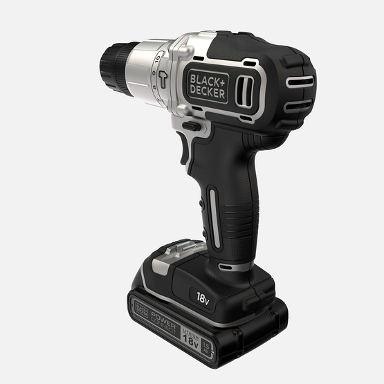 Black&Decker BDCHD18SC2K-QW Silver Li-ion 18V 1.5 Ah Çift Akülü Darbeli Matkap Vidalama