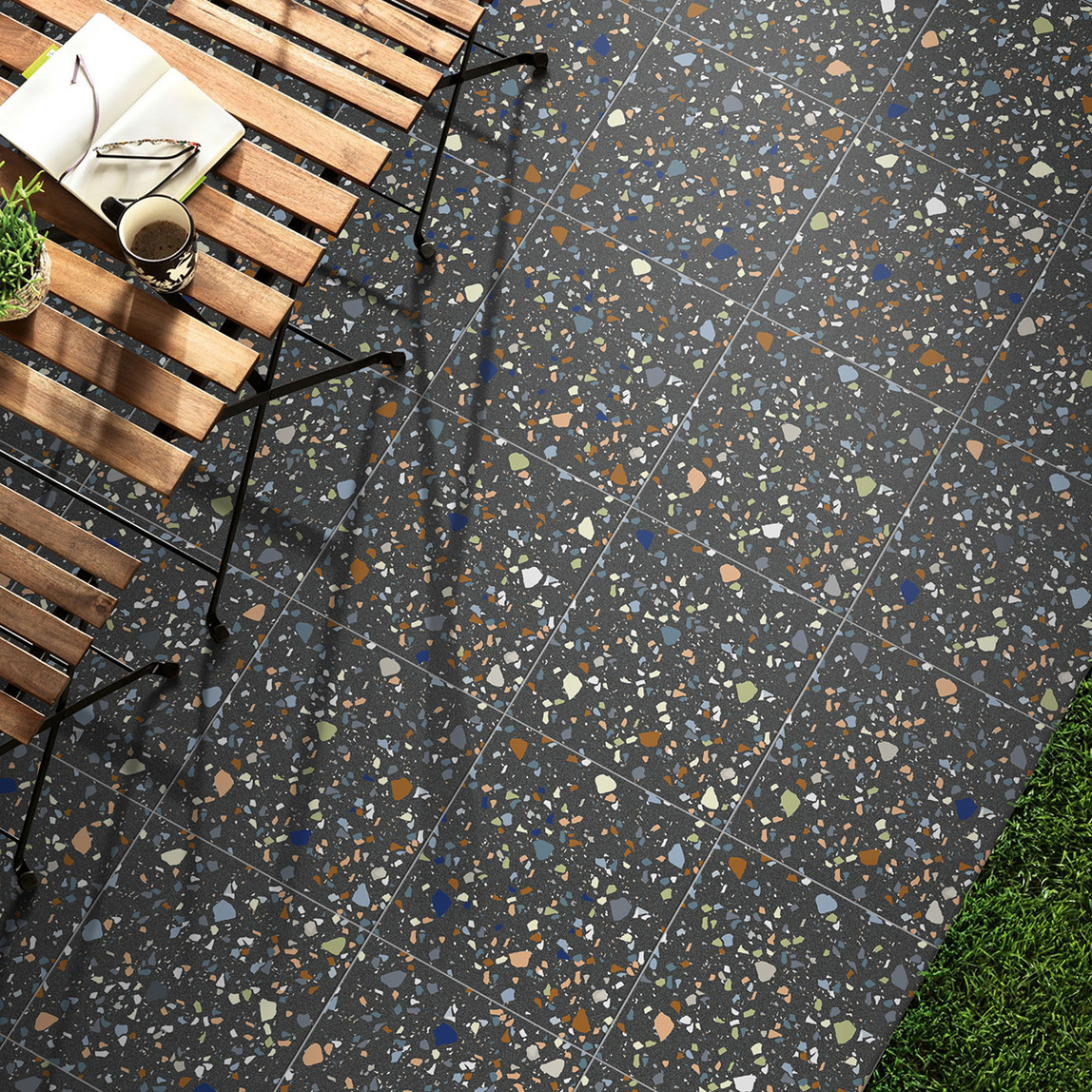    Ege Seramik Solo Karo Siyah 45 x 45 cm 1,62 m2 