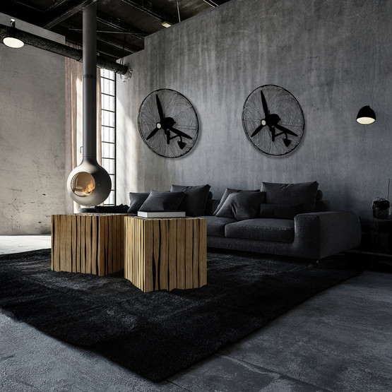 Dlc FLW-750-F 240 Watt Sanayi Tipi Duvar Vantilatörü Siyah