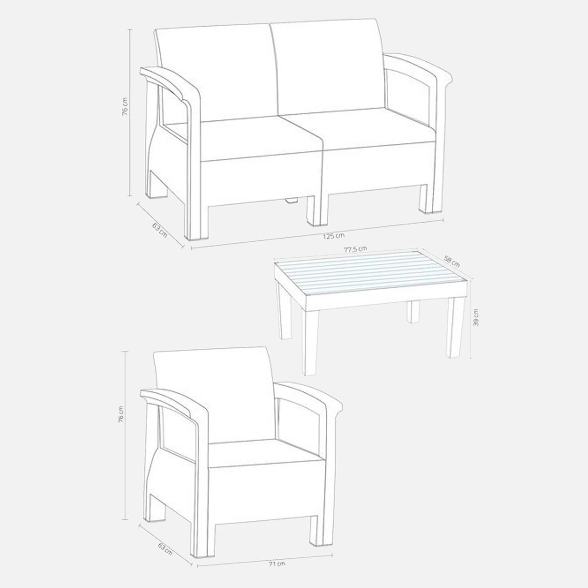    Holiday Toscana Oturma Grubu 