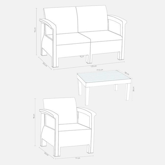 Holiday Toscana Oturma Grubu