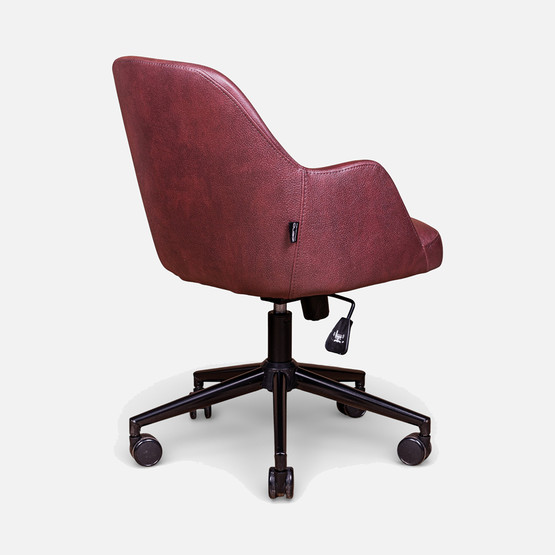 X-Rain Casena Orion Metal Ayaklı Suni Deri Çalışma Koltuğu Bordo