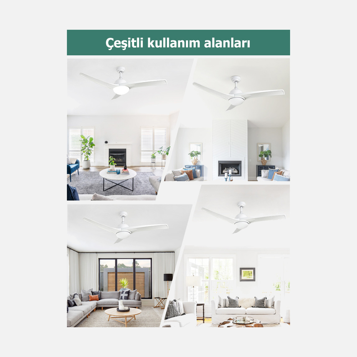   Dlc Favonio Led Beyaz 132 cm Tavan Vantilatörü 