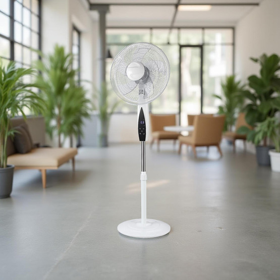 Dlc FS-K45BR 65 Watt Zaman Ayarlı Kumandalı Ayaklı Vantilatör Beyaz