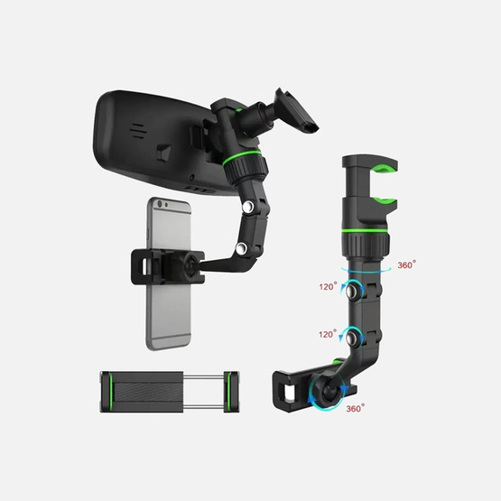 Autokit İç Dikiz Ayna 360 Derece Telefon Tutacağı