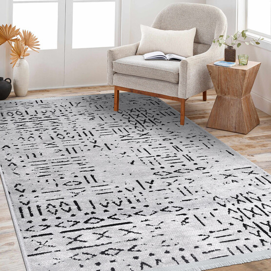 Crea Vanilya Kilim 8015 Gri 160x230 cm