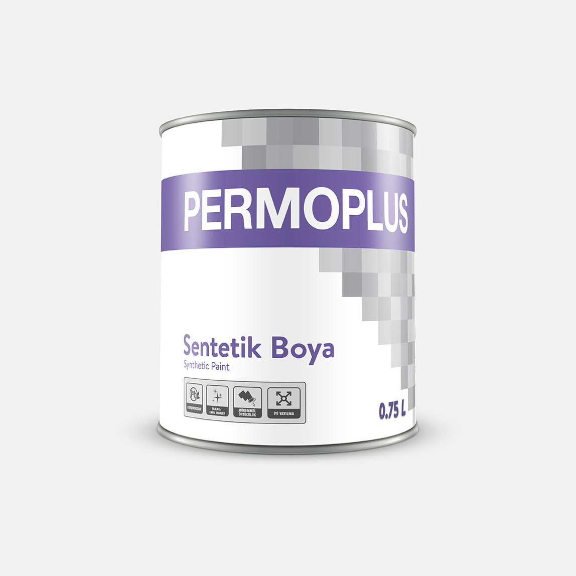    Permoplus 0,75 L Sentetik Boya Siyah 