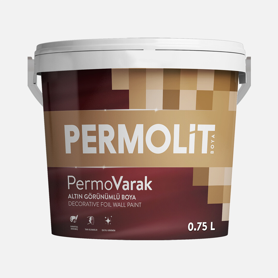    Permovarak 0,75 L İç-Dış Cephe Boyası Altın Varak 
