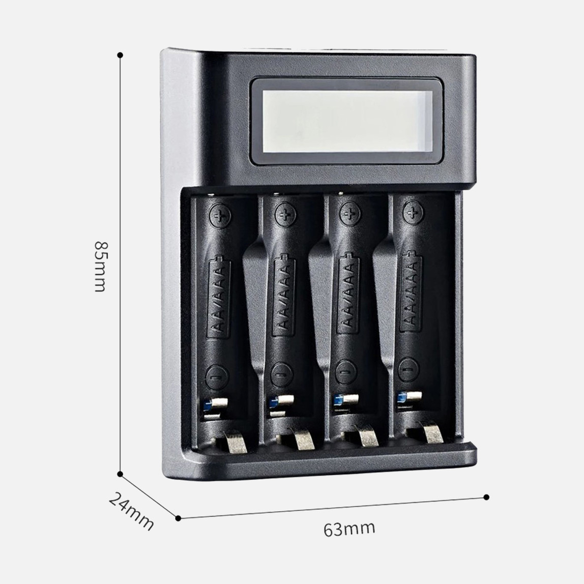    Greentech Pil Şarj Cihazı (Dört Yuvalı) 