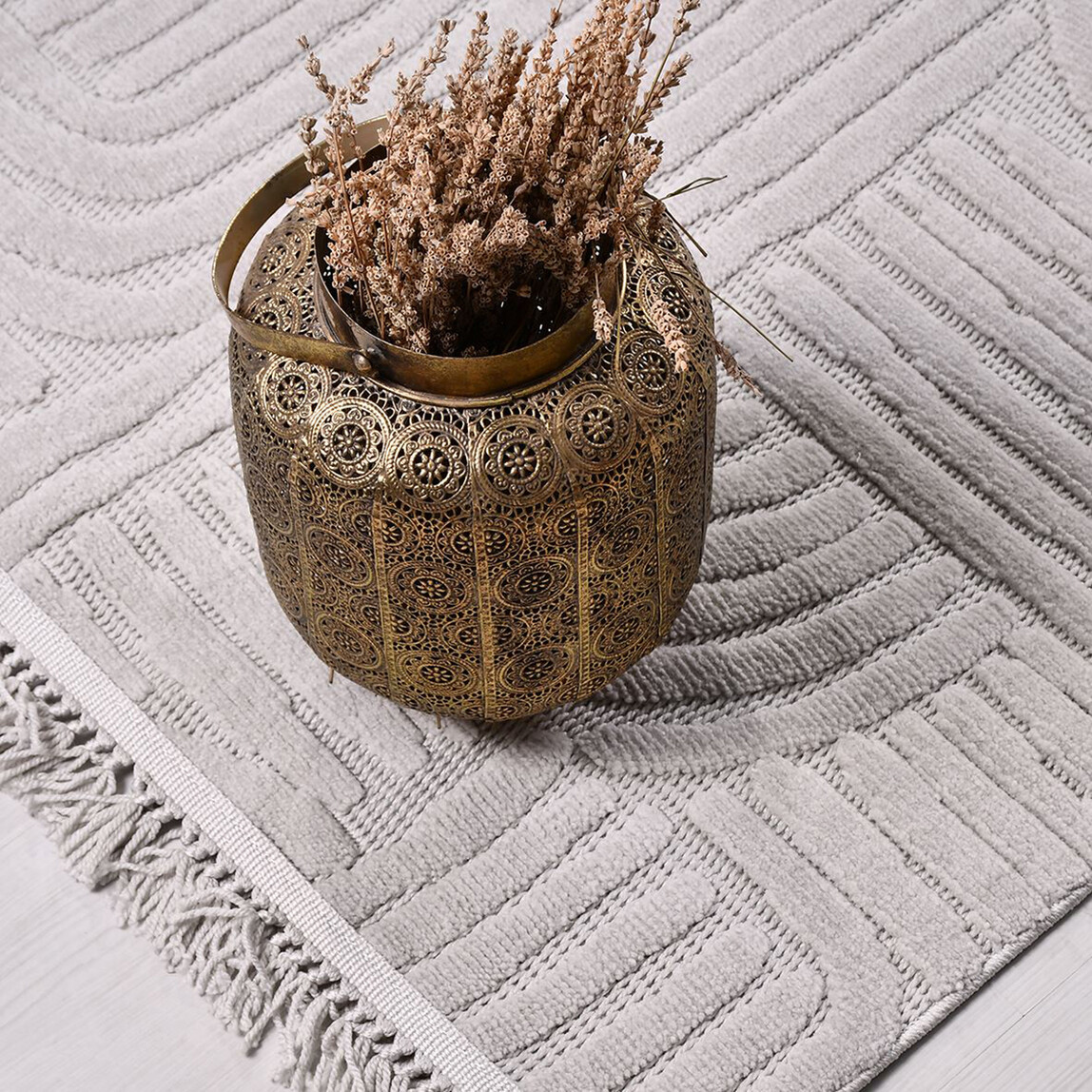    Crea Tuna TY06 Halı Gri 80x150 cm 