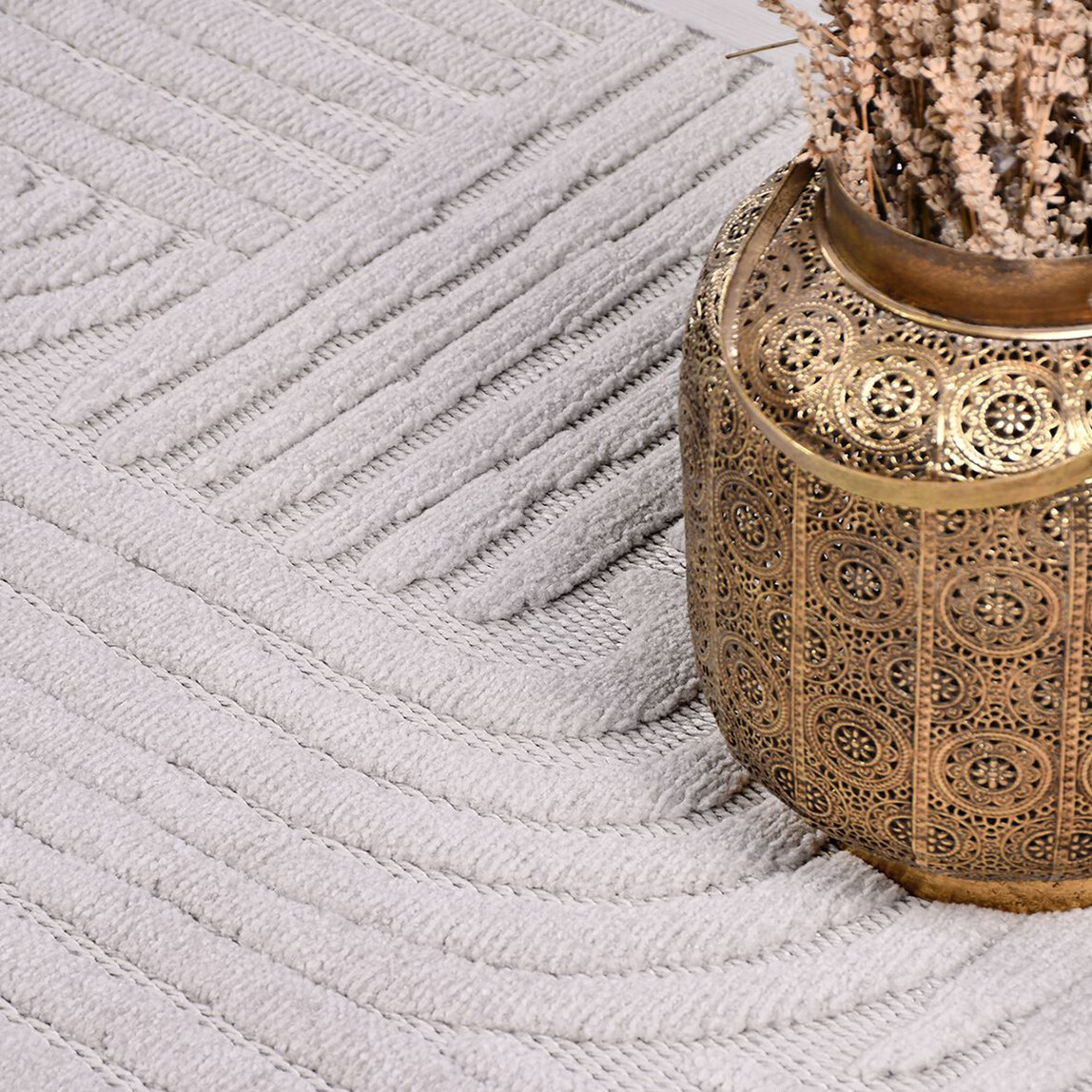    Crea Tuna TY06 Halı Gri 80x150 cm 