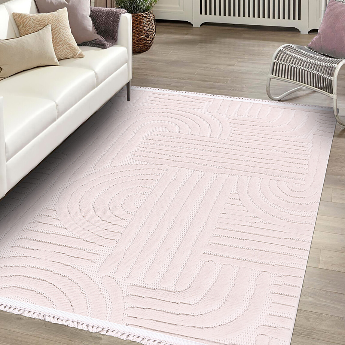    Crea Tuna TY03 Halı Bej 80x150 cm 