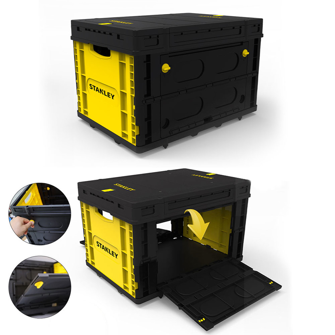    Stanley FB533L 25 Kg Katlanır Kapaklı Çok Amaçlı Taşıma Sepeti 