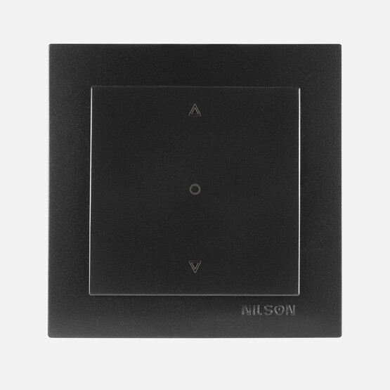 Touran Mat Siyah Tek Tuşlu Jaluzi Kumanda Anahtarı