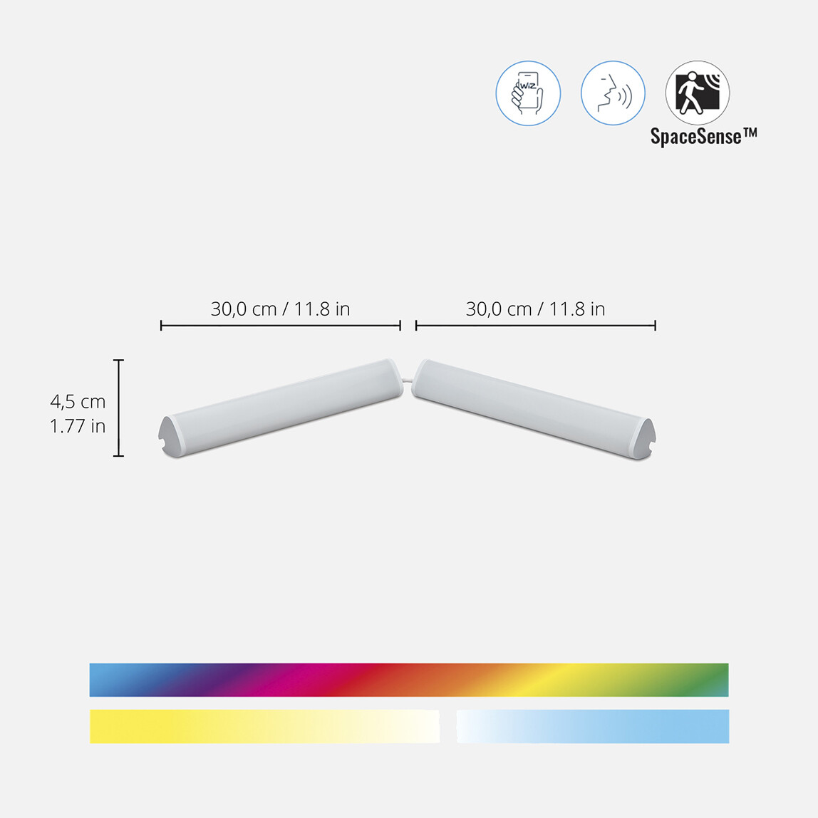    WiZ Light Bar 2'li Masa Lambası 