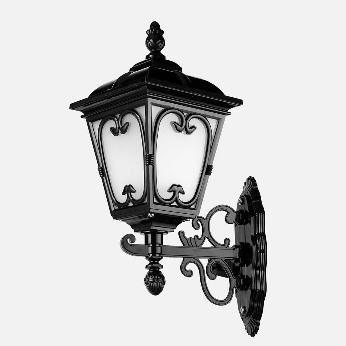    Modelight Kare Motifli Yukarı Bakan Aplik Siyah 