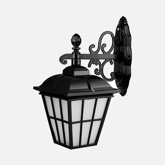 Modelight Büyük Çıtalı Aşağı Bakan Aplik Siyah