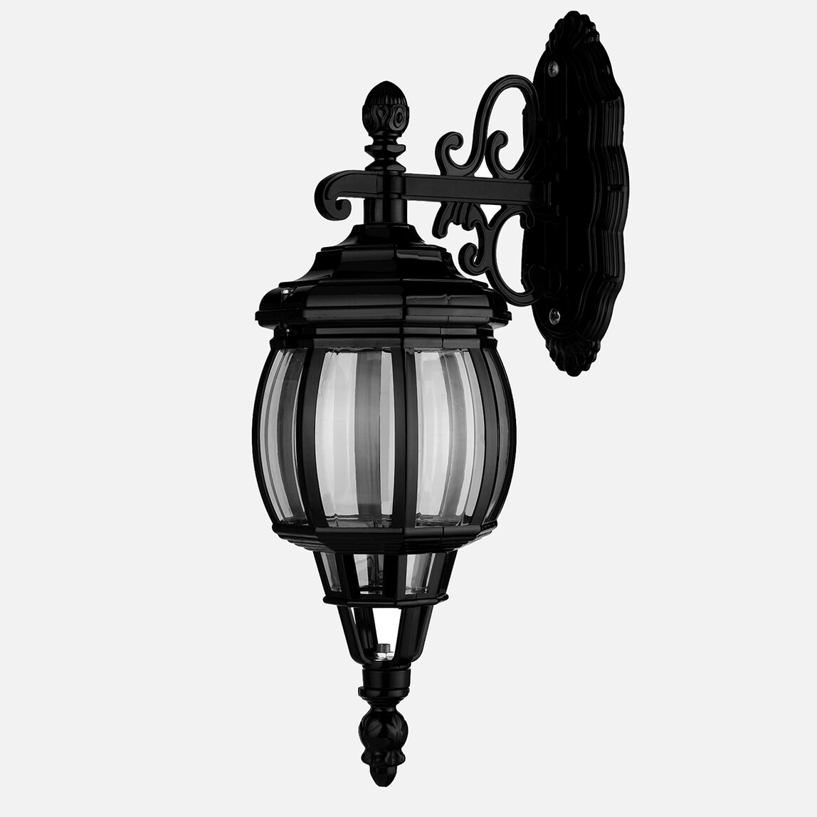    Modelight Sekizgen Fenerli Aşağı Bakan Aplik Siyah 