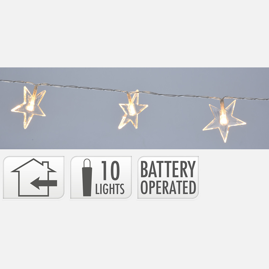    Led Yıldız Zincir Beyaz 