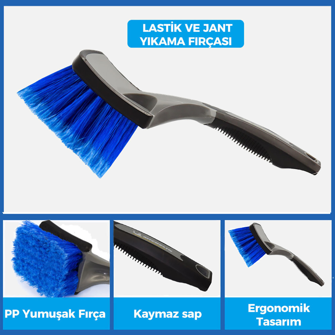    Michelin MC3509 Oto Lastik ve Jant Yıkama Fırçası 