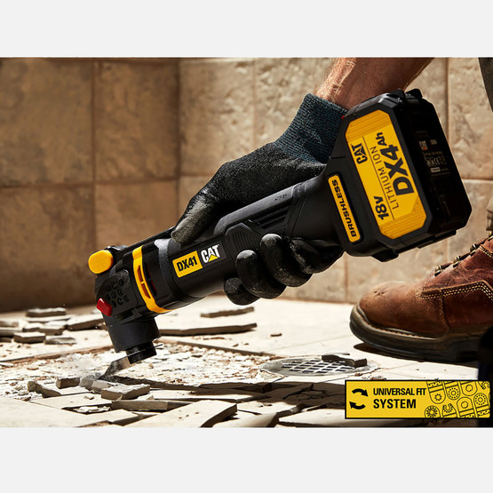 Cat DX41B 18Volt Kömürsüz Profesyonel Çok Amaçlı Devir Ayarlı Raspalama-14 Adet Aksesuar (Akü Dahil Değildir)