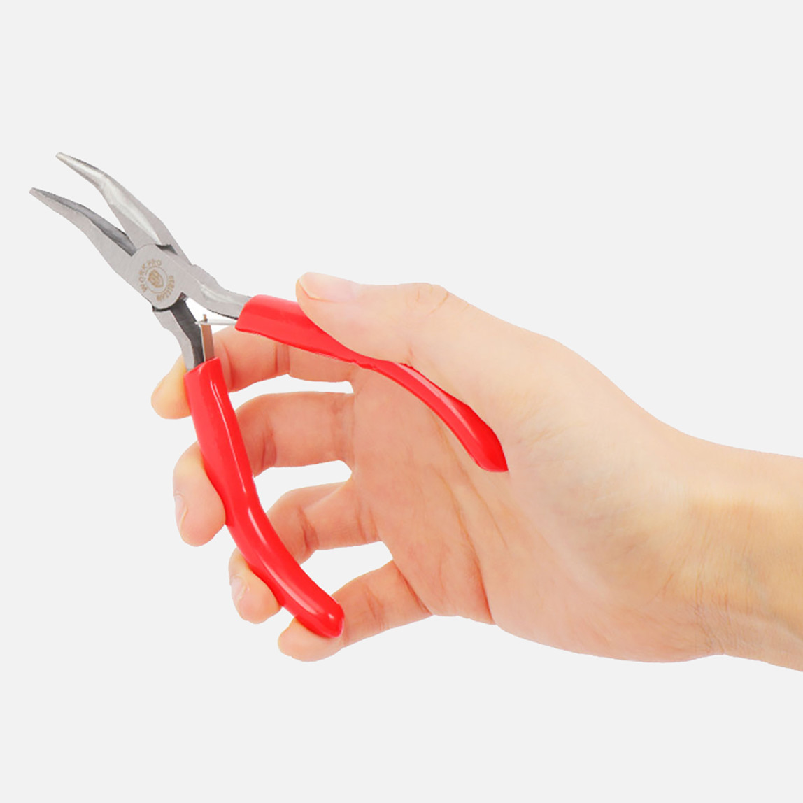    Workpro WP231039 145MM Elektronikçi Mini Eğri Kargaburnu Pense  