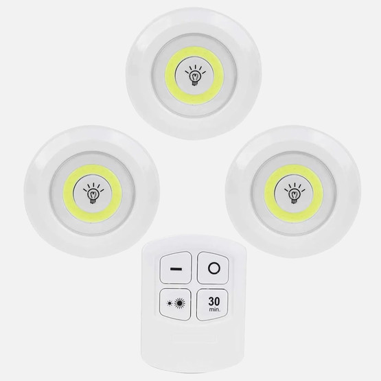 Kumandalı Üçlü Spot Pilli 