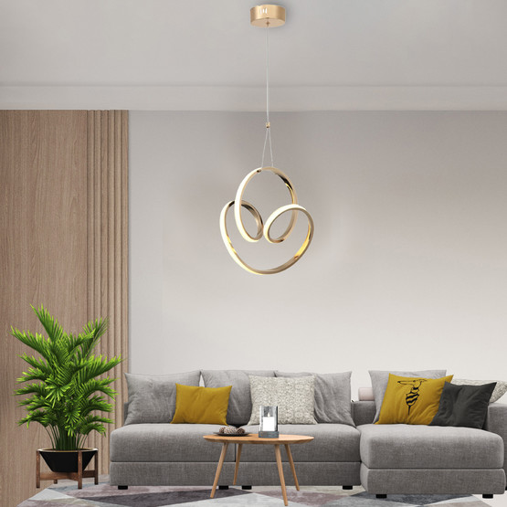 Lucea Pedona Ledli Altın Avize