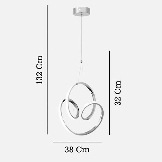 Lucea Pedona Ledli Altın Avize