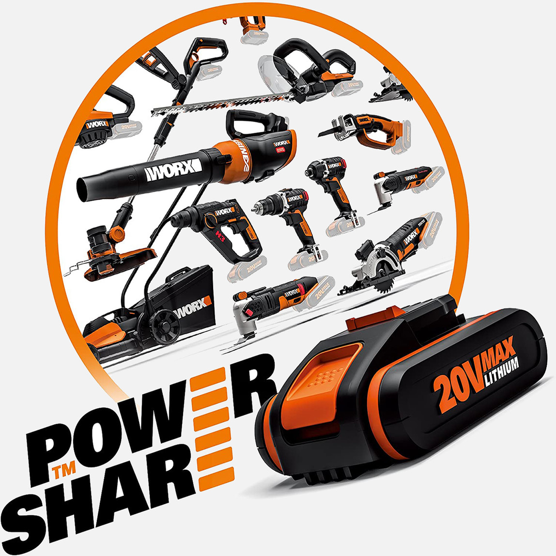    WORX WX354.4 20Volt/4.0Ah Li-ion Çift Akülü Kömürsüz Profesyonel Şarjlı Darbeli Matkap 