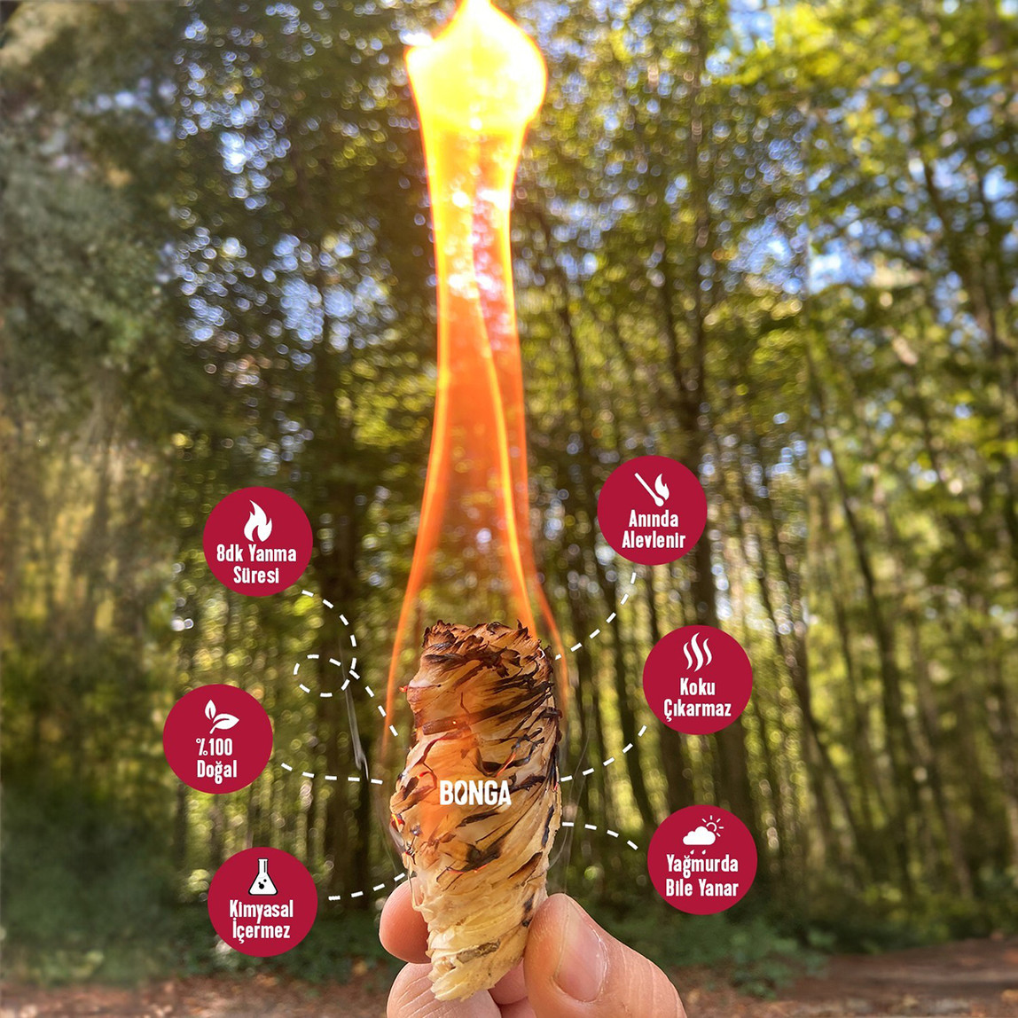    Bonga Odun Yünü Mangal Tutuşturucu 350gr 