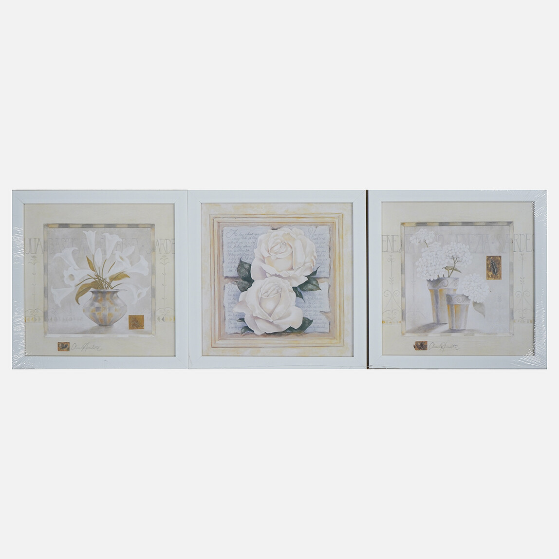    Mina Art Çerçeveli Tablo 3'lü 28x28 cm 