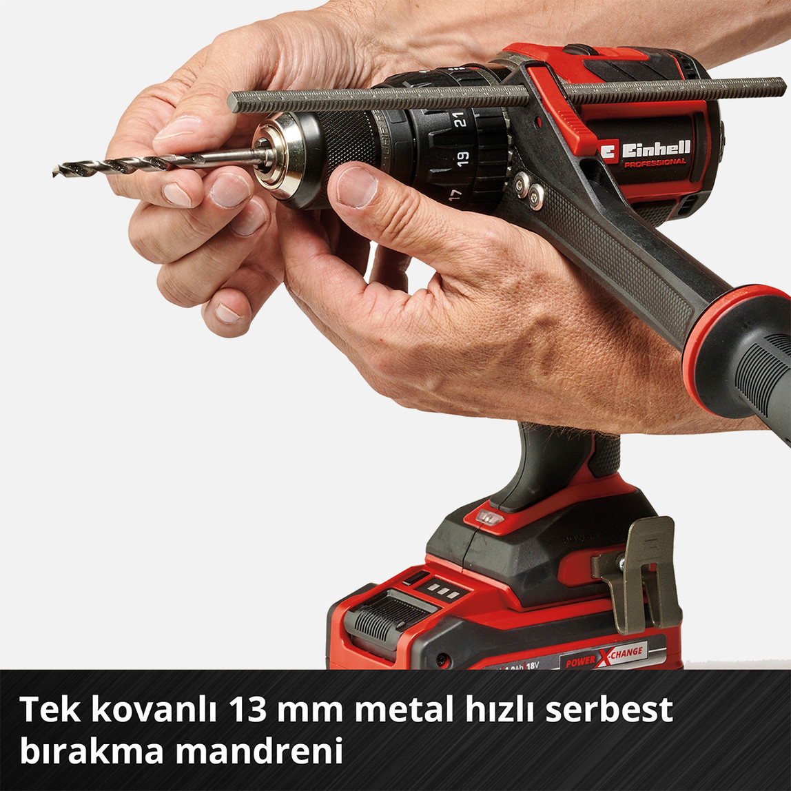    Einhell TP-CD 18/120 Li-i BL Solo Akülü Darbeli Vidalama (Akü ve Şarj Cihazı Dahil Değildir) 
