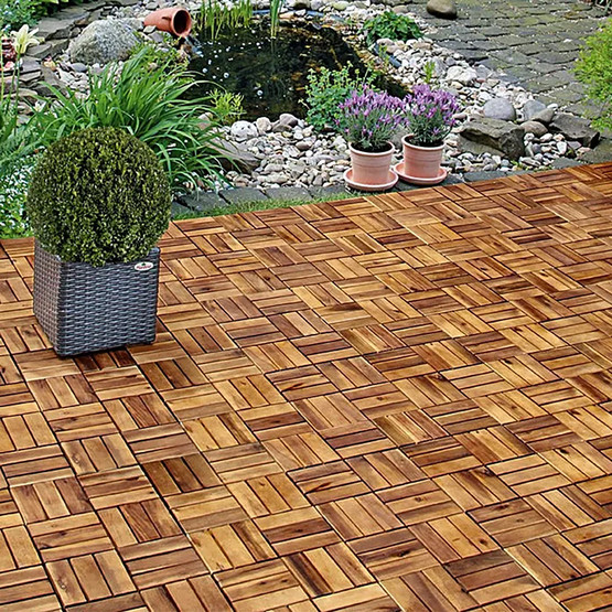 Akasya Ahşap Yer Döşemesi 5 Adet 30*30*2 cm