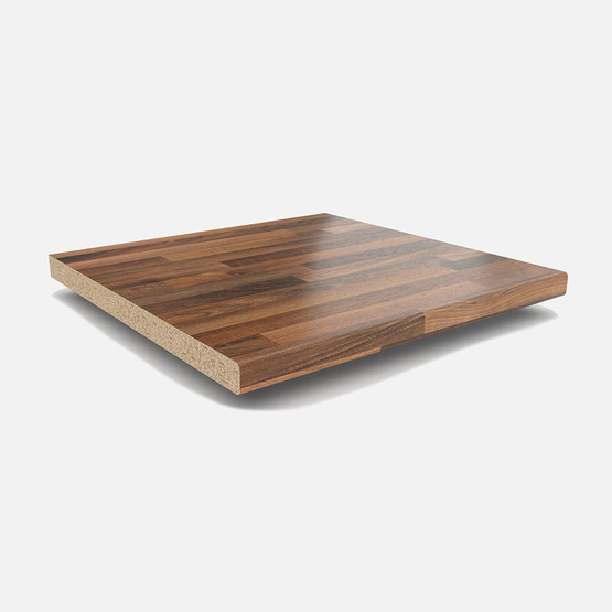 Westag Laminat Mutfak Tezgahı NU742 POF Nussbaum  Butcherblock Hell Dekorlu