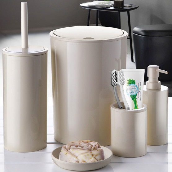 Primanova Flores 5'li Banyo Seti Bej