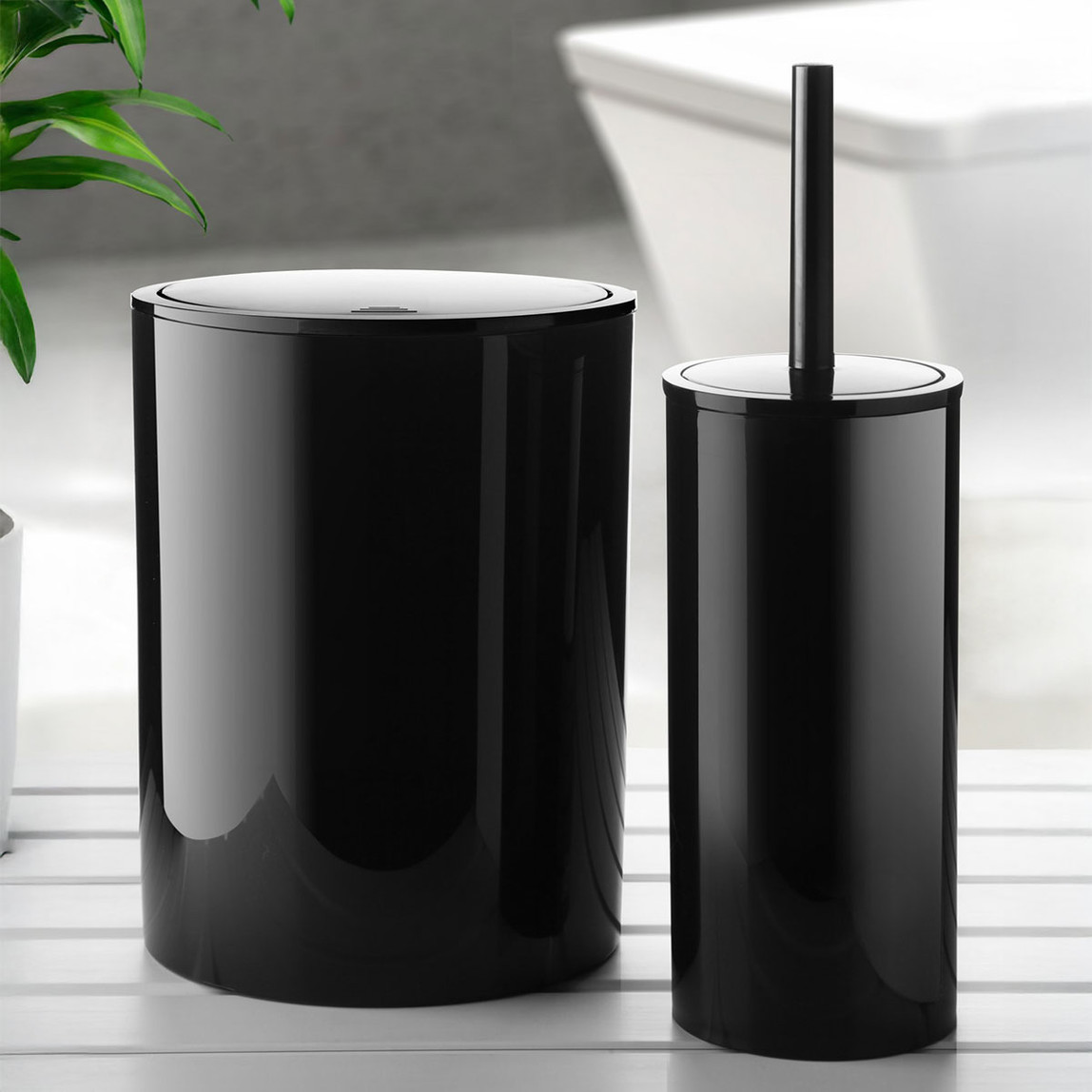    Primanova Flores 2'li Banyo Seti Siyah 