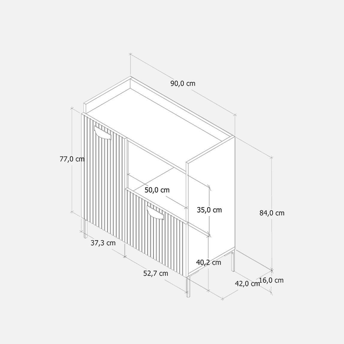    Fly Ekin Çok Amaçlı Mutfak Dolabı 