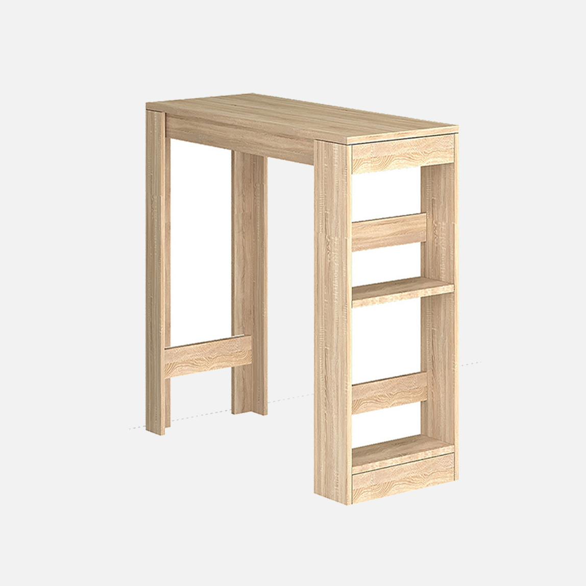    Fly Bery Bar Masası Meşe 