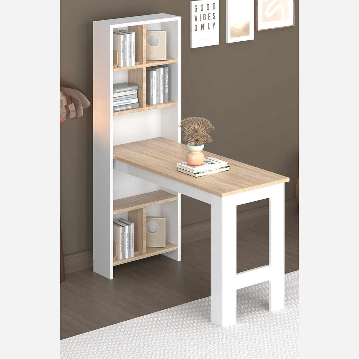    Fly Hira Çok Amaçlı Raflı Bar Masası 