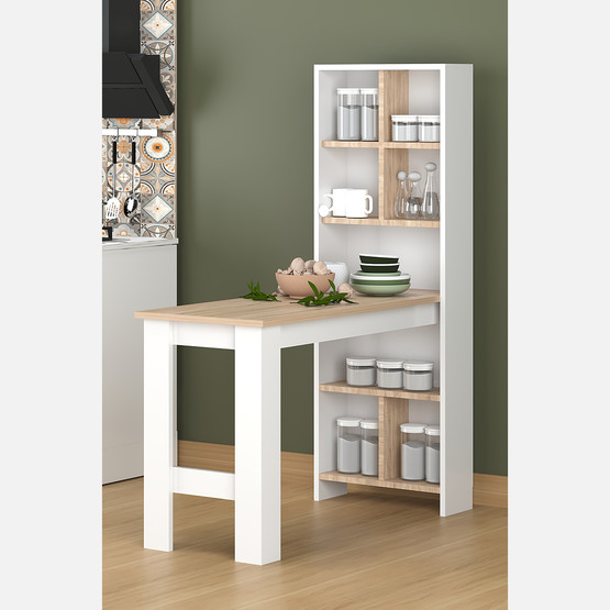 Fly Hira Çok Amaçlı Raflı Bar Masası