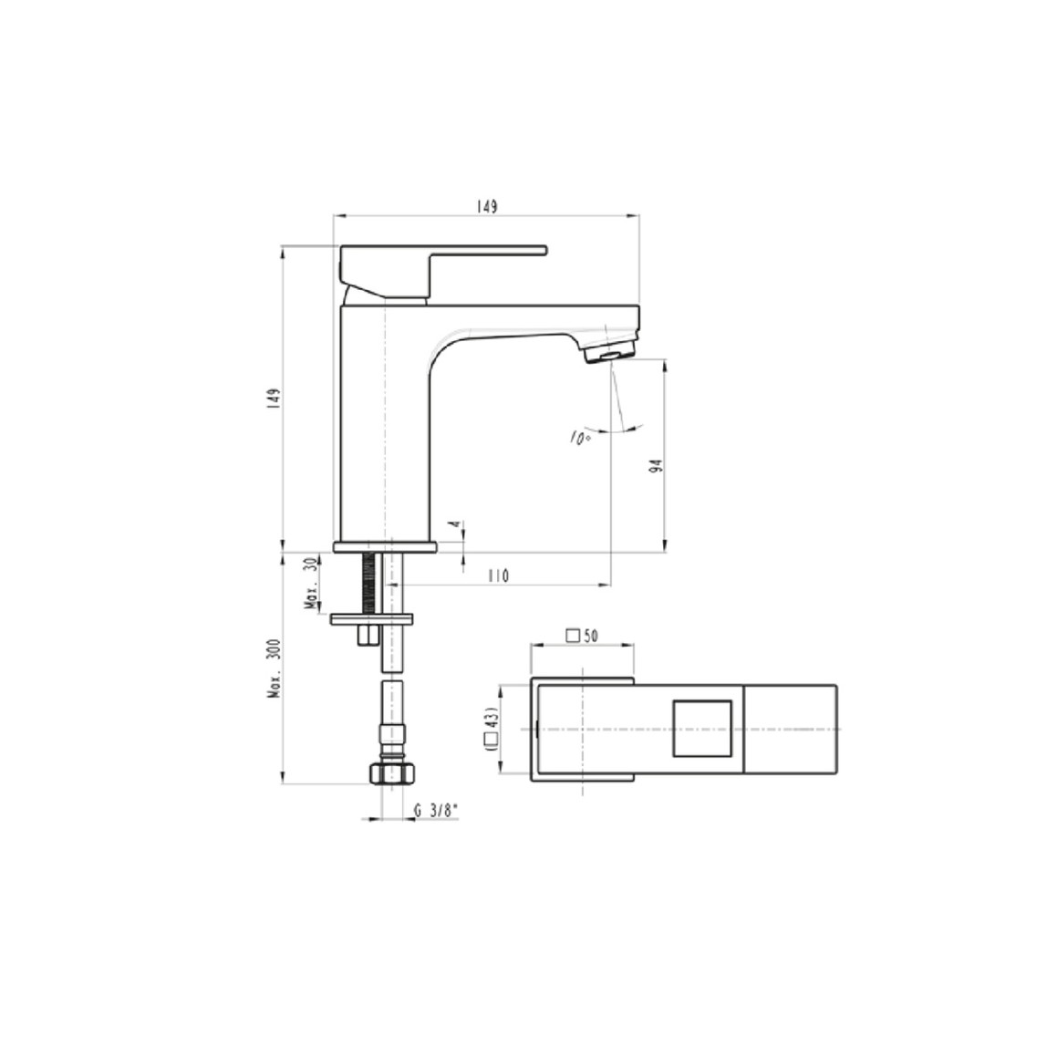    Loya Siyah Lavabo Bataryası 