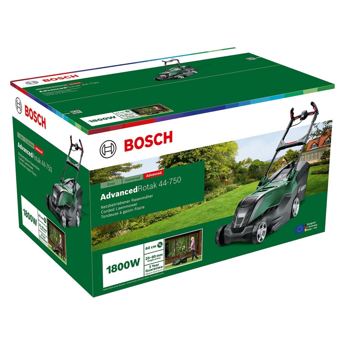    Bosch Advanced Rotak 44-750 Çim Biçme Makinesi 