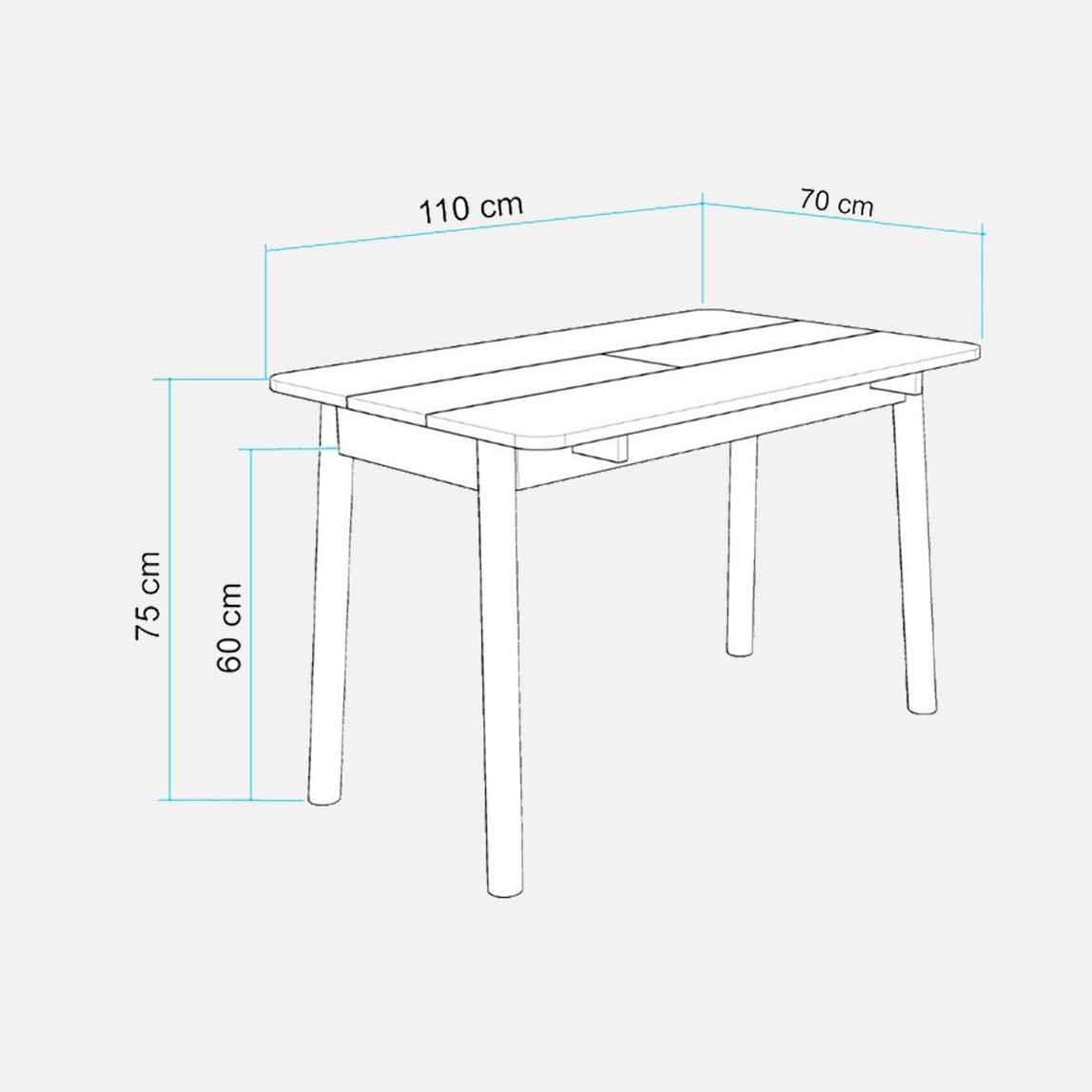    Saga Açılır Masa Sedef 