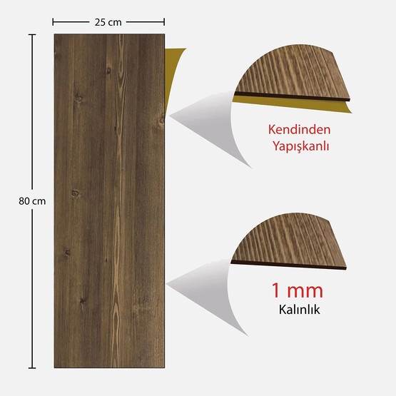 Tink PVC Yapışkanlı Yer Döşeme Antik Desen 25x80cm 

