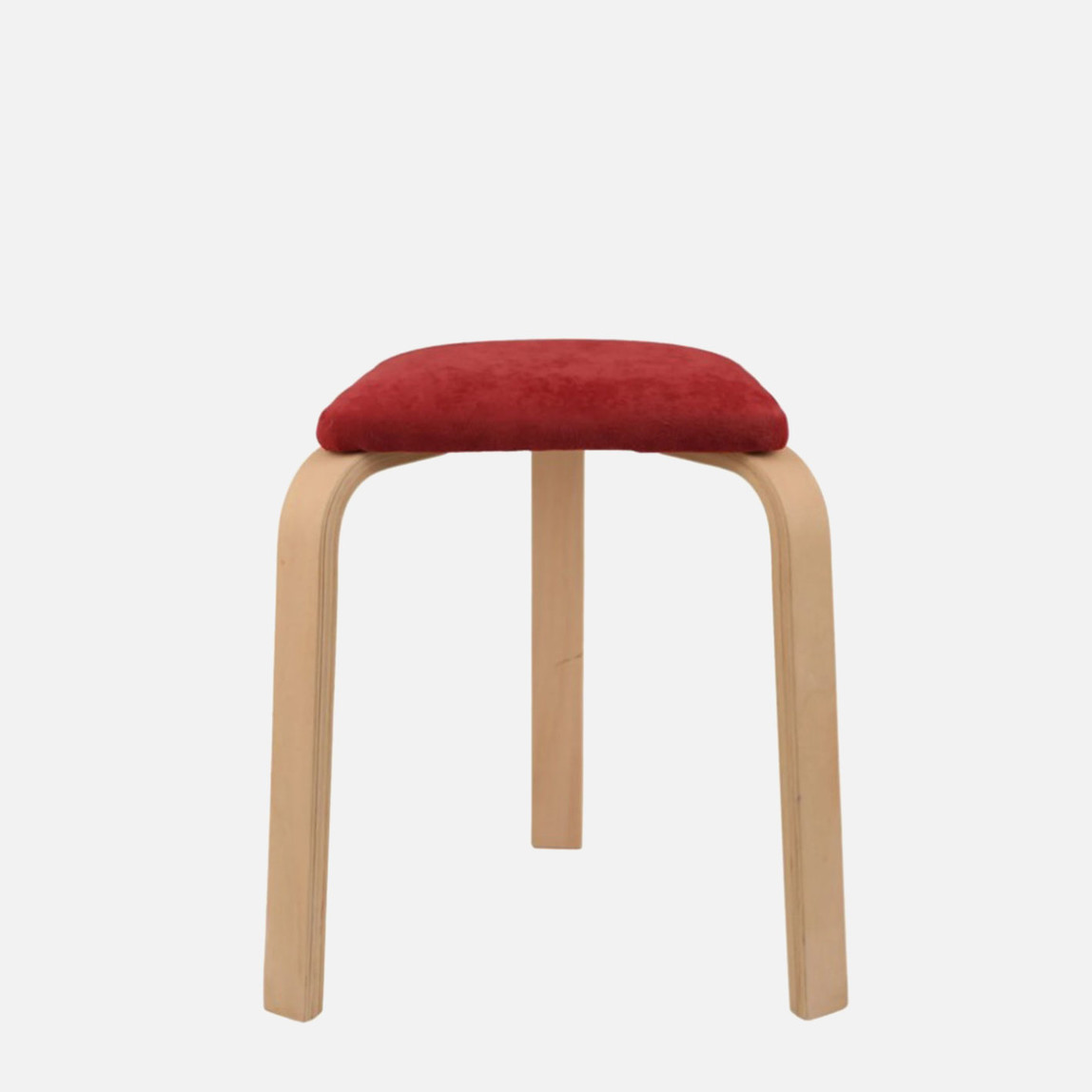    Mutlu Tabure Kırmızı Minderli 