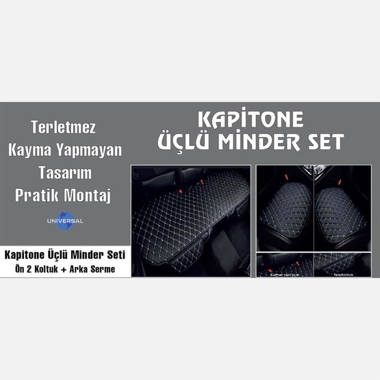 Gojo Kapitone Kaydırmaz Terletmez 3 lü Minder