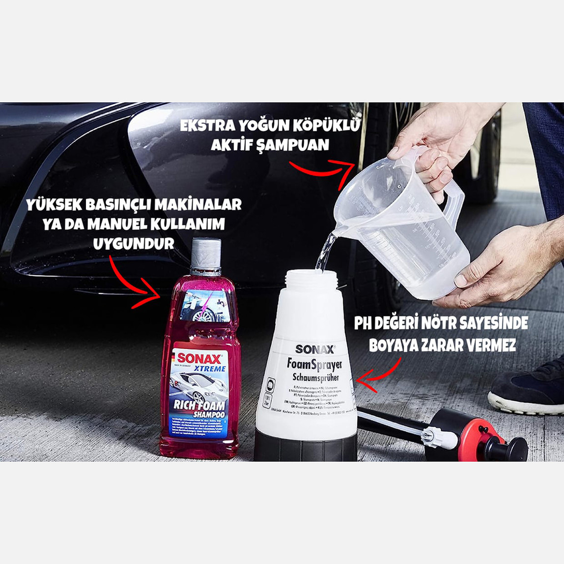    Sonax Xtreme Yoğun Köpük Şampuan 1 Litre 