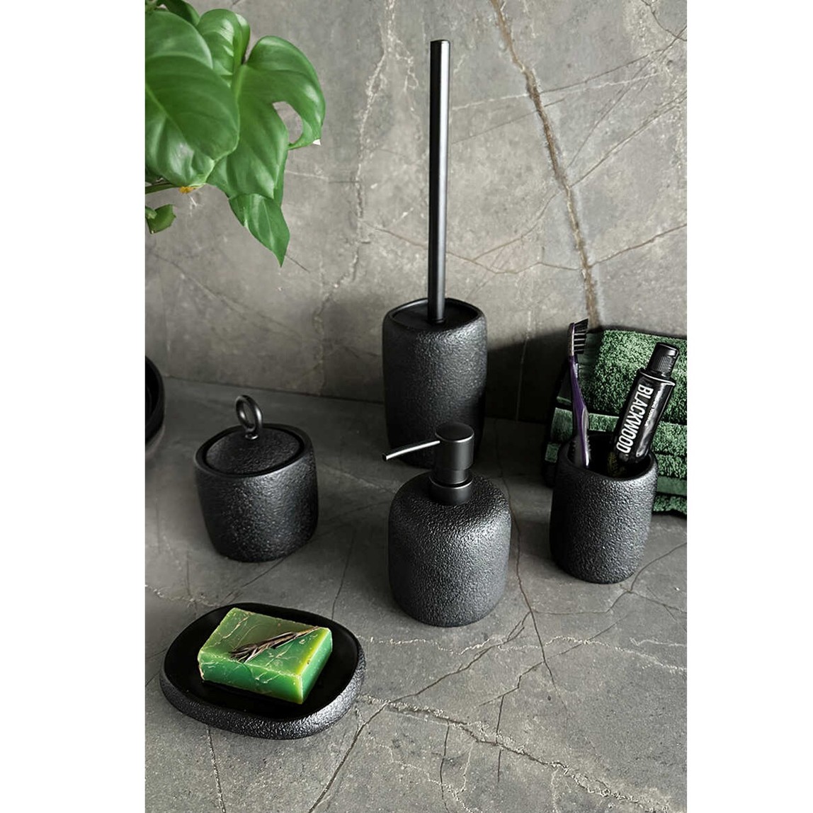    Primanova Yonksu Tuvalet Fırçalık Siyah 